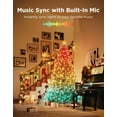 thumbnail image 4 of Govee Christmas Sparkle String Lights 99ft, RGBWIC String Lights with 375 Bullet-Head LEDs, App-Controlled, 140+ Scene Modes, Shape Mapping, Music Sync, Works with Alexa, Indoor Holiday Decorations, 4 of 5