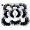 thumbnail image 2 of NUEVAS pestañas 5 pares 3D Faux Mink Lashes Fluffy Soft Wispy Volume Natural pestañas postizas largas Pestañas reutilizables Maquillaje de pestañas Deng Xun unisex, 2 of 2