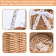 thumbnail image 4 of Flower Baskets Hand Woven Rattan Basket Reusable DIY Photo Props Home Decor Storage Baskets, 4 of 9
