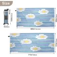 thumbnail image 3 of GZHJMY Blue Striped Daisy Beach Towel,Absorbent Quick Dry Sport Towel Oversized Lightweight Soft Bath Towel for Travel Sports Pool Swimming Bath Camping 31x71in Bath Towels, 3 of 7