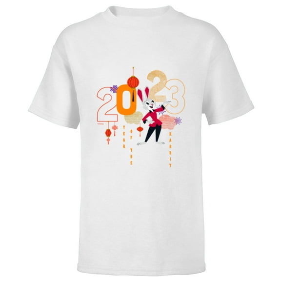 Disney Zootopia Judy Hopps 2023 Year of the Rabbit - Short Sleeve T-Shirt for Kids - Customized-White