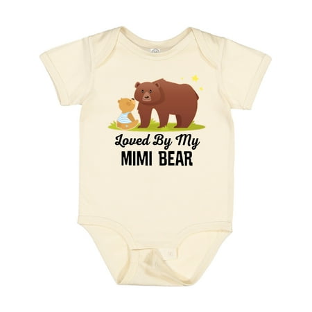 

Inktastic Mimi Bear Loves Me Grandbaby Gift Baby Boy or Baby Girl Bodysuit