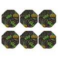 thumbnail image 2 of Gaeub Carnival Mardi Gras3 Print 6 Pcs Leather Coasters for Drinks ,Drink Coasters Sets,Drink Table Cup Coasters for Living Room Kitchen Coffee Decor,Octagon, 2 of 7
