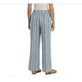 thumbnail image 6 of Briggs Ladies' Linen Blend Pull-On Pant Blue Stripe, Large, 6 of 6