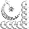 thumbnail image 3 of 10 piezas de dijes de aleación de sol y luna, colgantes de aleación, dijes de collar de luna y sol., 3 of 5