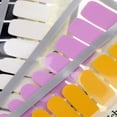 thumbnail image 3 of 80 piezas belleza Color autoadhesivo cubierta completa decoración de uñas envolturas de uñas calcomanías conjunto de herramientas Baoblaze Pegatinas de uñas, 3 of 7
