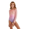 thumbnail image 4 of Justice Girls' Long Sleeve Ombre Print Leotard, Sizes XS-XL, 4 of 5