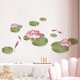 thumbnail image 2 of Adhesivo de pared creativo flores hojas loto decoración de pared extraíble TUNC Sencillez, 2 of 5