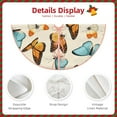thumbnail image 5 of Bingfone Christmas Tree Skirt Mat Christmas Decoration Interior 48"-Butterflies, 5 of 8