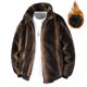 thumbnail image 1 of Ceisia Men's fashion casual solid color stand collar zipper jacket Gift pocket long sleeve outerwear, 1 of 9