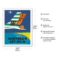 thumbnail image 2 of Australia (Australie) - TAI (Transports Aérien Internationaux) - Douglas Jet DC-8 - Koala Bear - Vintage Airline Travel Poster by Seguin c.1960s - Fine Art Matte Paper Print (Unframed) 20x26in, 2 of 4