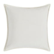 Better Homes & Gardens 20" x 20" Solid Reversible Beige/White Velvet Decorative Pillow