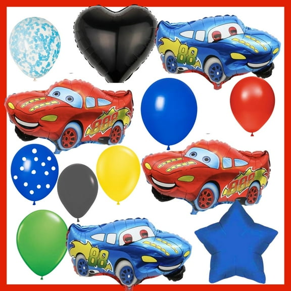 Cars Balloons Bouquet 13-Piece Set