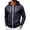 1#Light Gray, variant on Men's Full Zip Waffle Knit Hoodie – Cardigan Sweatshirt for Spring Autumn, Lightweight Jacket with Hood, Textured Pullover for Layered Outfits & Weekends,Light Gray M