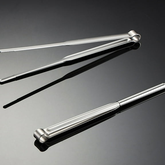 KONTONTY Stainless Steel Multi-Function Chopstick Tong Set, 2 Pieces for Kitchen Cooking and Serving
