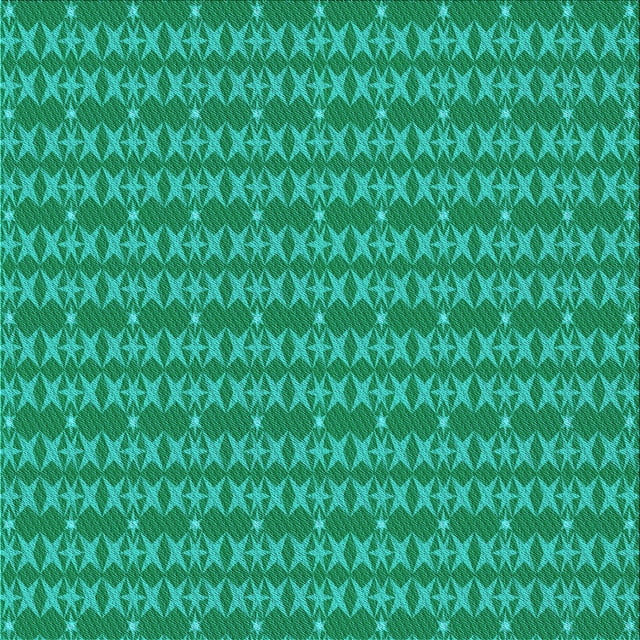 Ahgly Company Tapis d'Intérieur Lavables en Machine, Carrés Transitionnels Vert Turquoise Foncé, Carrés de 7'