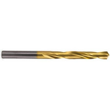 

Atrax 13/32 118° Solid Carbide Jobber Drill TiN Finish Right Hand Cut Spiral Flute Straight Shank 4-1/2 OAL Standard Point