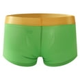 thumbnail image 4 of LNWUY Mens Underwear Boxer Briefs Soft Breathable Comfortable Trunk Underwear for Men with Pouch Green M, 4 of 4