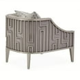 thumbnail image 5 of Michael Amini Roxbury Park Velvet & Stainless Steel Accent Chair in Gray Pearl, 5 of 13