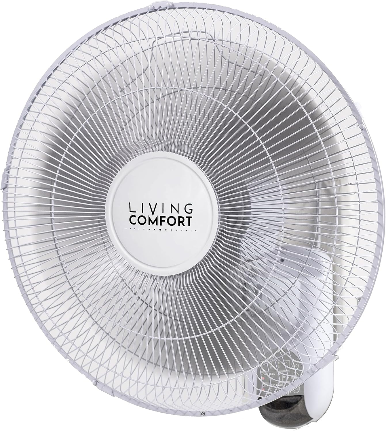 Comfort Zone 16 in. Oscillating Wall Mount Fan, 3-Speed , Wi-Fi , Timer, Tilt