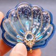 thumbnail image 2 of Milue Shiny Glossy Silicone Decor Molds Seashell Ornament Keychain Mold DIY Pendant, 2 of 8