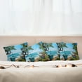 thumbnail image 7 of Ambesonne Beach Throw Pillow Cover 4 Pack, Tropical Ocean Scenery, 24", Green and Blue, 7 of 7
