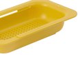 thumbnail image 3 of Cesta retráctil para fregadero, cesta de drenaje de PP duradera y gruesa, Rectangular, multifuncional, para verduras y frutas, color amarillo, 3 of 5