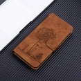 thumbnail image 6 of ELEHOLD Case for iPhone 16 Plus, Premium PU Leather Wallet Flip Case Folio Cover with Card Holder Kickstand,Brown, 6 of 6