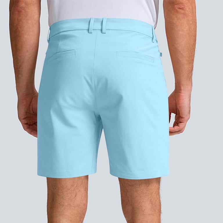 men's dress shorts 7 inch inseam Yydgh Men's Golf Shorts 7 Inch Inseam Stretch Lightweight Casual Work Dress Shorts Flat Front Lightweight Shorts with Pockets, Size: Large, Brown