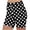 Black, variant on Women's High Waisted Polka Dot Print Shorts Summer Casual Stretch Jogger Pants Beach Vacation Fashion Hip Hop Boho Style Comfy Elastic Waist Active Yoga Workout Bottoms, Hot Pink S