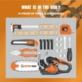 thumbnail image 5 of Pairez Toys Toy Chainsaw for Kids, 19PCS Pretend Play Tools Set, Toy Home Tools Kit, Electric Chain Saw with Realistic Sounds, Outdoor Gardening Toys, Birthday Gifts For Boys & Girls Age 3 4 5+, 5 of 6