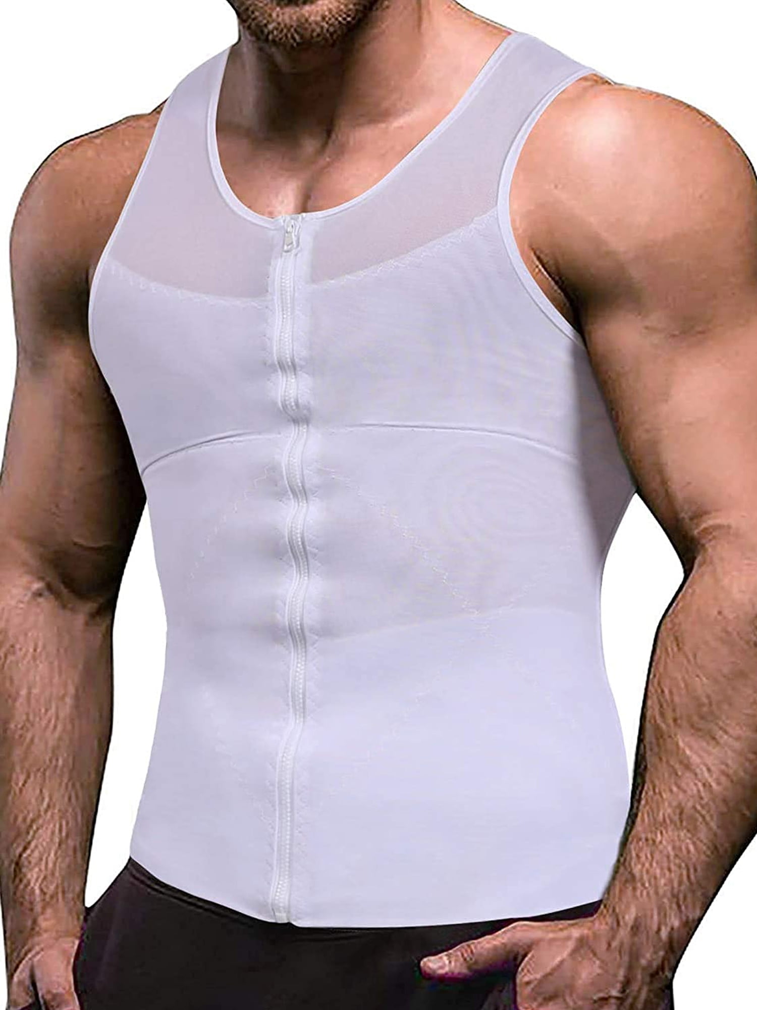 Compression Shirts for Men to Hide Gynecomastia Moobs Slimming Body ...