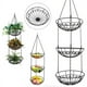 thumbnail image 1 of Cesta de Alambre para Colgar Frutas, Cesta de Hierro para Frutas de 3 Niveles, Frutero de Cocina, Cesta para Almacenar Frutas y Verduras, 1 of 5