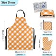 thumbnail image 3 of Dreamtimes Orange Square Mothers day Kitchen Apron,Oven Mitt,Pot Holder,Towel,Birthday Gifts Set for Mom Wife Grandma, 3 of 6