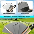 thumbnail image 5 of AILEEKISS 3-in-1 Convertible Baby Stroller with Big Seat and Adjustable Canopy, 24 Pound, Rose Gold, 5 of 12