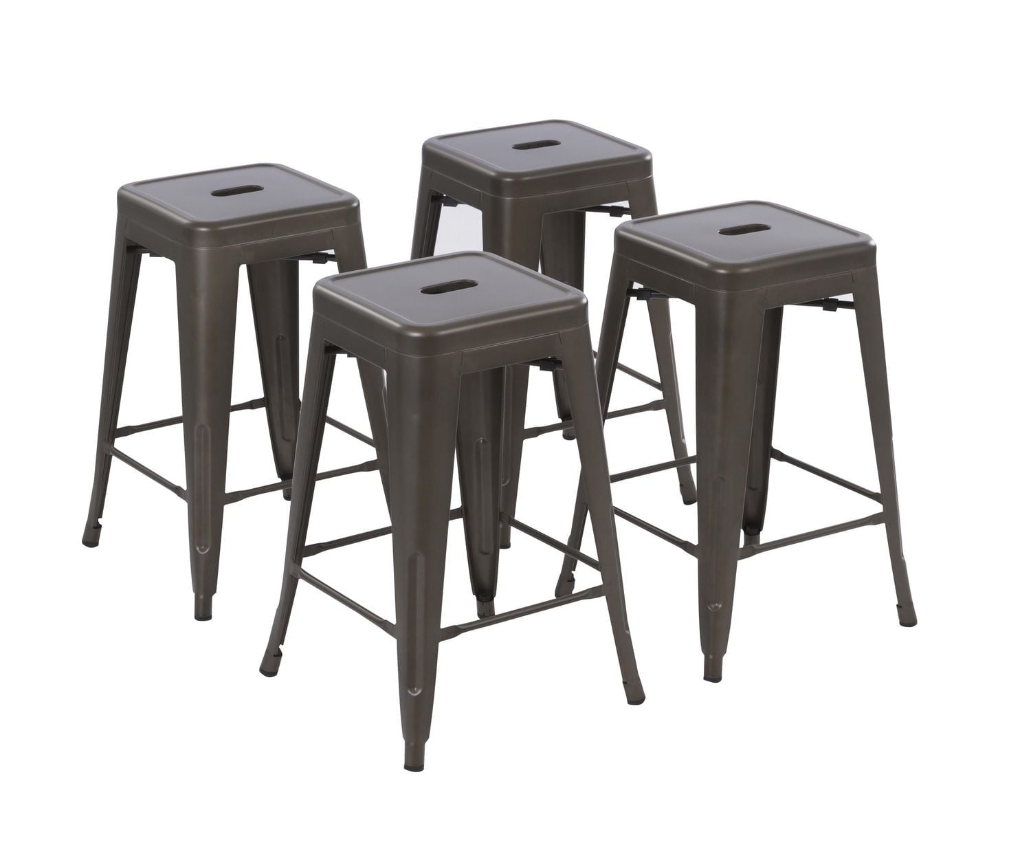 Mainstays 24 inch Metal Barstools Set of 4 - Multi Colors