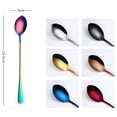 thumbnail image 2 of Cuchara colorida de acero inoxidable 410, cucharas de mango largo, utensilios para beber café, utensilios de cocina, envío directo Adepaton 1374-5, 2 of 5