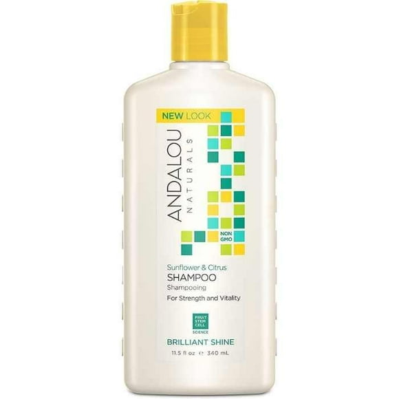 Andalou Naturals - Sunflower &amp; Citrus Brilliant Shine Shampoo, 340ml