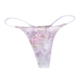 thumbnail image 1 of Gibobby Bragas elásticas para mujer Bragas con estampado mujer, Tanga, colores opcionales, lencería Sexy, Tanga, calzoncillos con espalda en T, bragas cómodas suaves tiro bajo （Rosa， L), 1 of 4