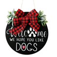thumbnail image 1 of Door Sign Wooden Letter Bow Decorative Door Hanger Sign Front Door Decoration, 1 of 9