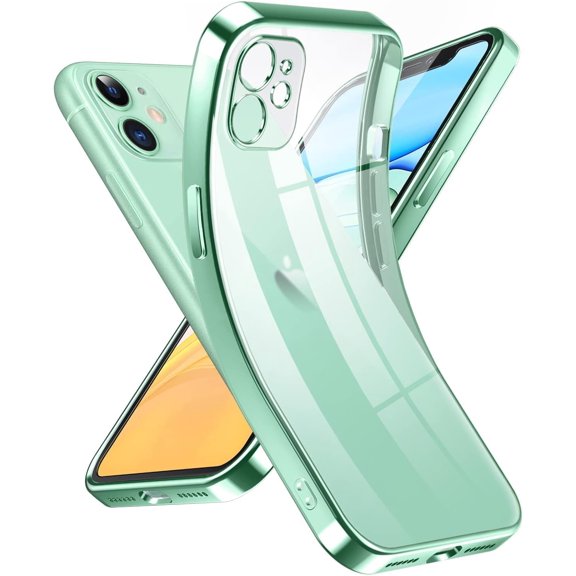 ZUKKASHAN Crystal Clear Case for iPhone 11, [Never Yellow] [Camera Protection], Thin Slim Fit Transparent Soft Silicone Phone Protective Case Cover, 6.1 Inch