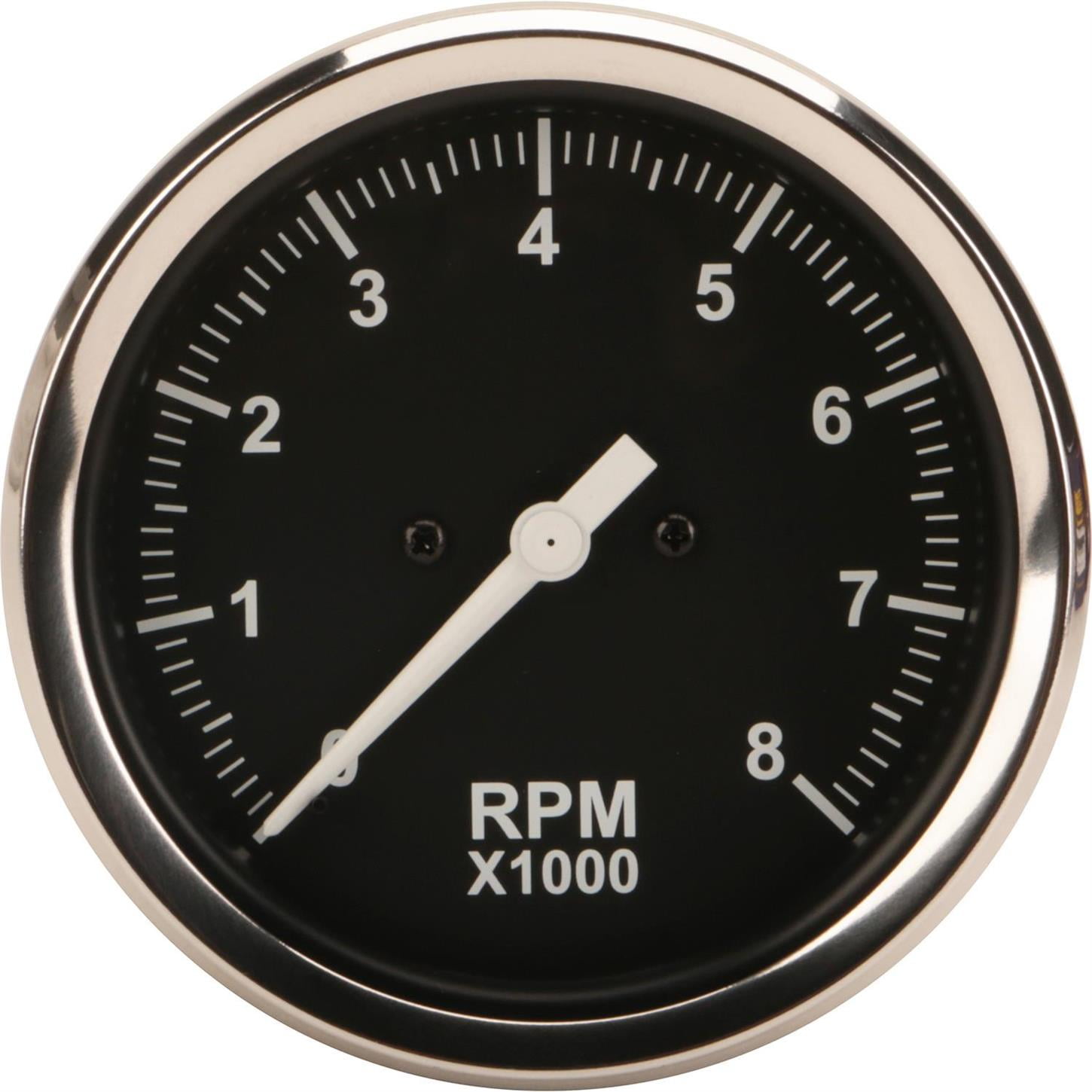 Black 33/8 Inch Electric Tachometer
