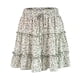 thumbnail image 1 of Falda plisada floral con volantes para mujer, minifalda acampanada de cintura alta para niñas Speravity FS11180-09, 1 of 7