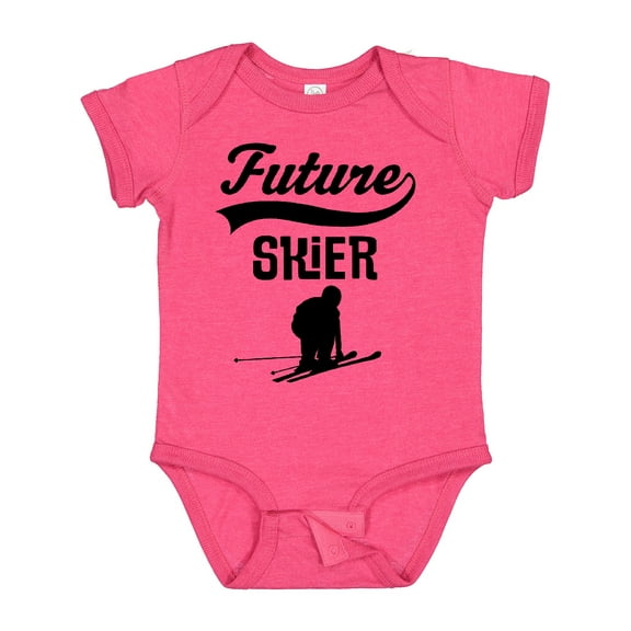 Inktastic Skiing Future Skier Boys or Girls Baby Bodysuit