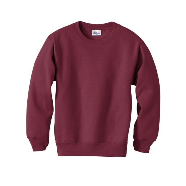 Hanes ComfortBlend EcoSmart Chandail à Col Rond pour Garçon, TG, Bordeaux