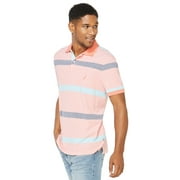 Nautica Men's Classic Fit Striped Polo Shirt, Living Coral, XX-Large