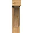 thumbnail image 2 of Ekena Millwork 5 1/2"W x 22"D x 22"H Thorton Block Smooth Bracket w/ Offset Brace, Western Red Cedar, 2 of 25