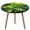 T-4, variant on Green Leaf Jungle Animals Tablecloth Round Elastic Fitted Waterproof Table Cover Cloth for Dining Room Indoor Outdoor Decor