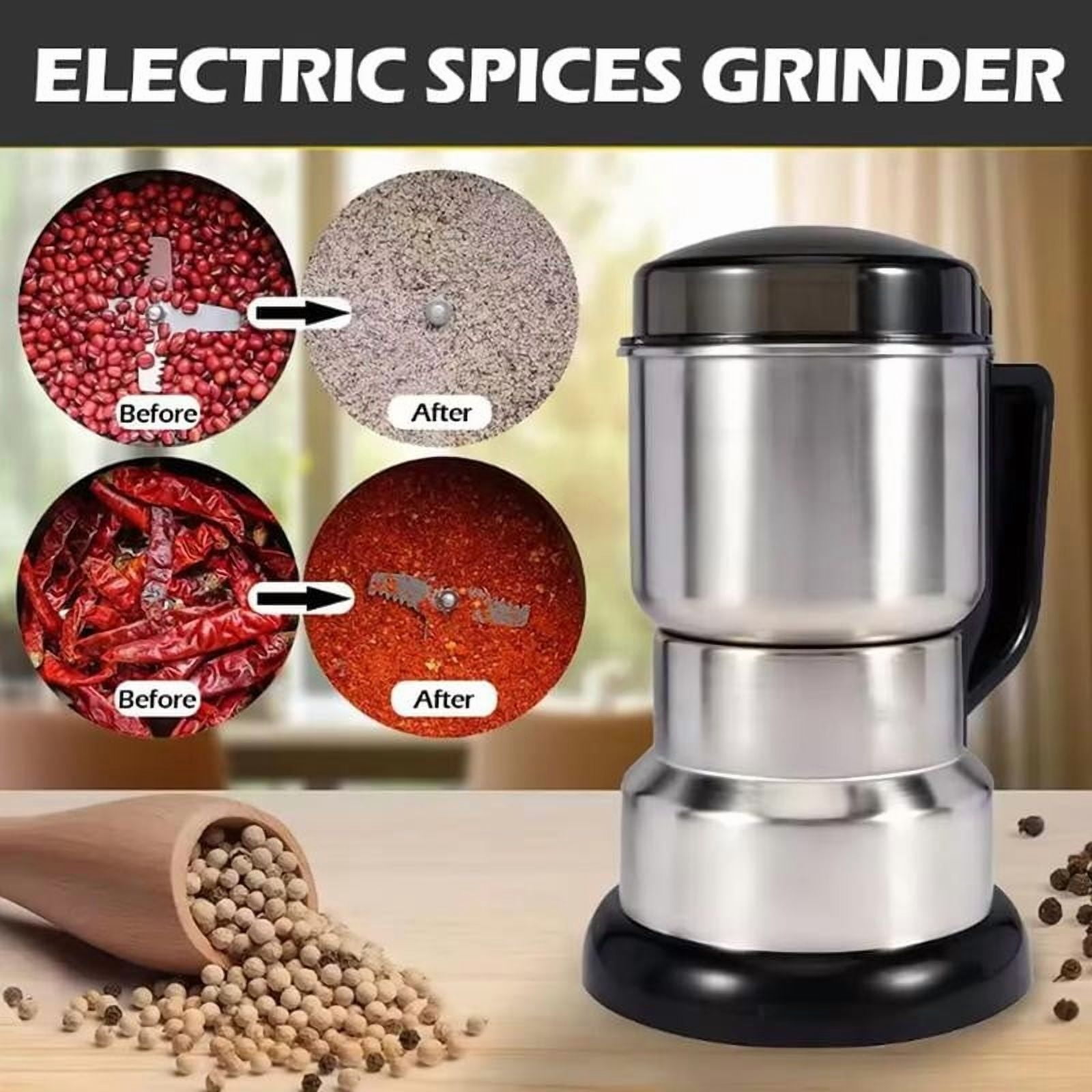 Multifunctional Grinder Coffee Grinding Tool 400W, Food-Grade Fast Grinder for Beans Grains and Kitchen Use