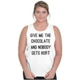thumbnail image 4 of Give Me Chocolate Hurt Nobody Tank Top Tee Shirt Women Brisco Brands S, 4 of 6